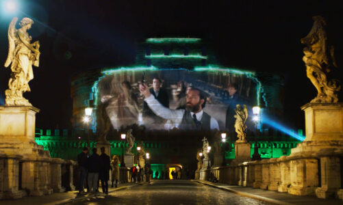 A Roma il videomapping sulla facciata di Castel S. Angelo per il lancio di “Animali Fantastici: I Segreti di Silente”