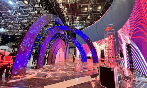 Vi raccontiamo l’impianto scenoluminoso del palco dell’Eurovision Song Contest 2022